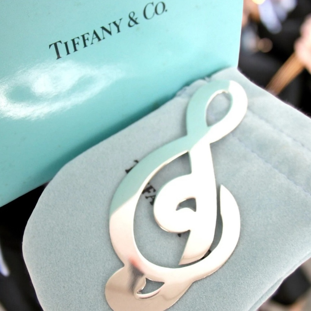 Tiffany & Co. Silver Ag925  Music Note Bookmark 🎼😍❤️